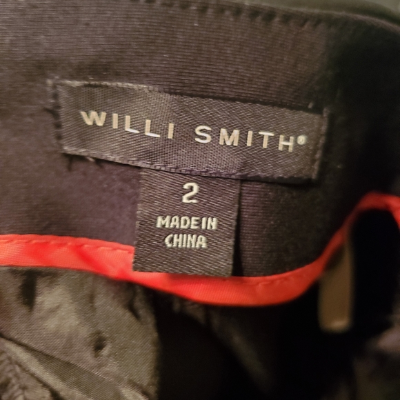 Vintage Y2K Willi Smith 2 Front Zippers Black Mini Skirt. - Picture 3 of 6